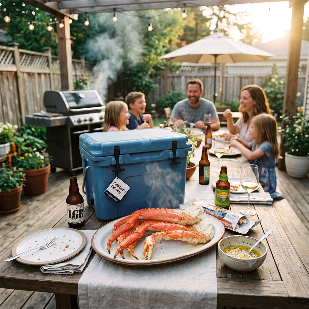 Cold Chain Delivered Pre-Cooked Luxury Seafood Box