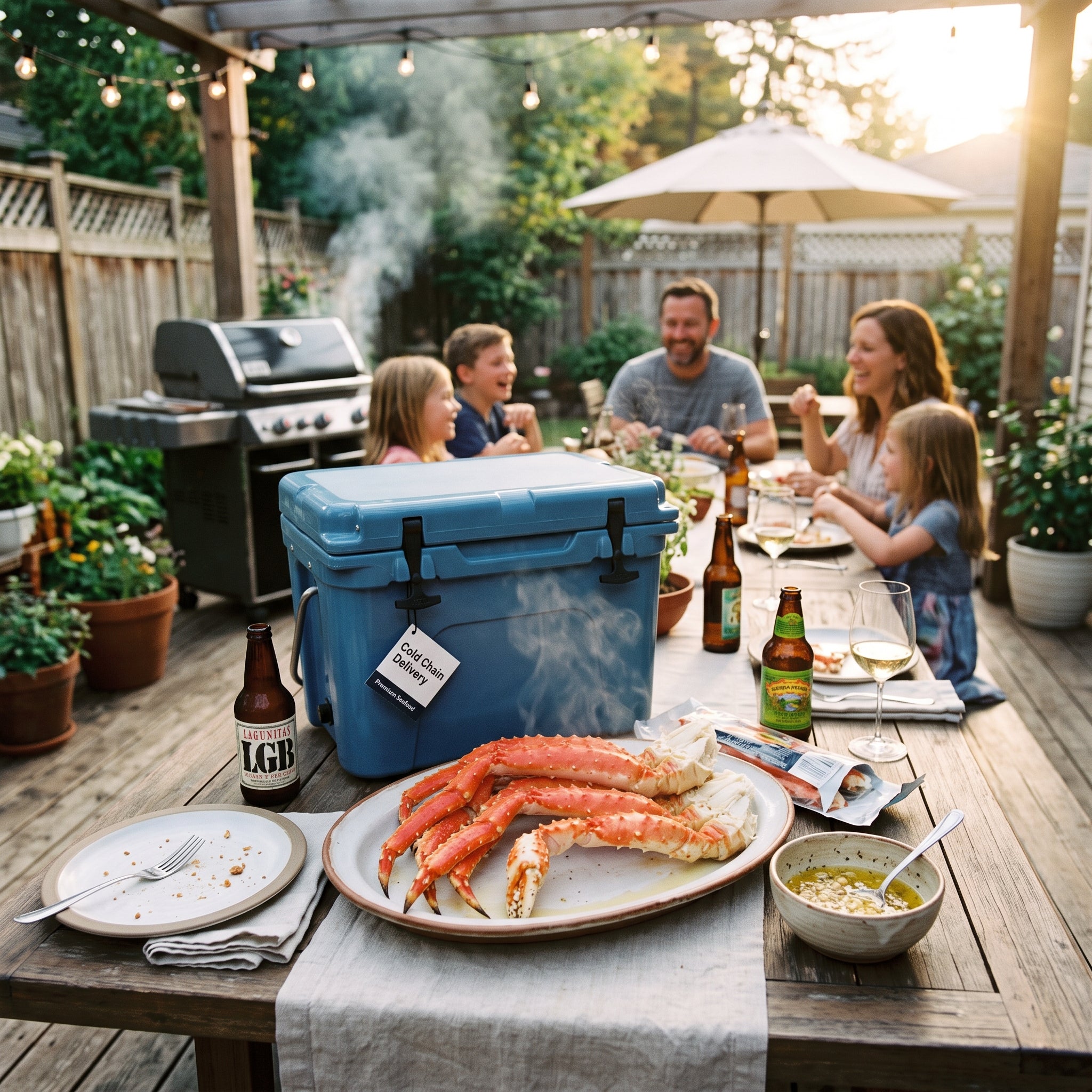 Cold Chain Delivered Pre-Cooked Luxury Seafood Box