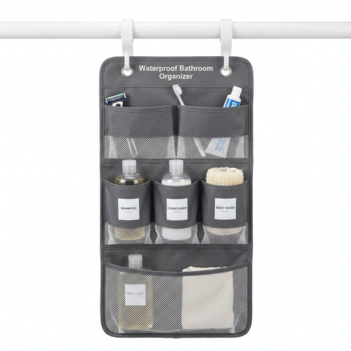 Multi-Pocket Hanging Bathroom Organizer for Toiletries
