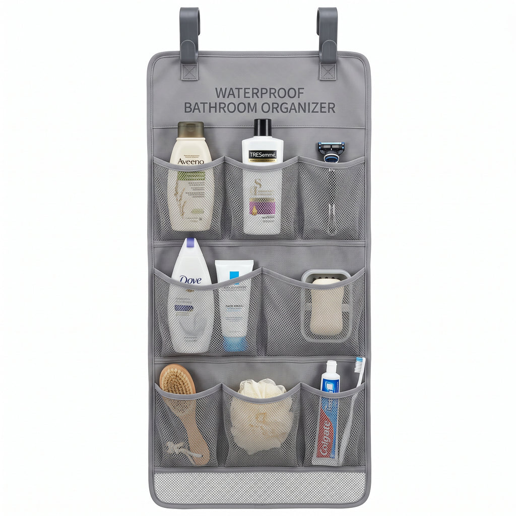 Multi-Pocket Hanging Bathroom Organizer for Toiletries